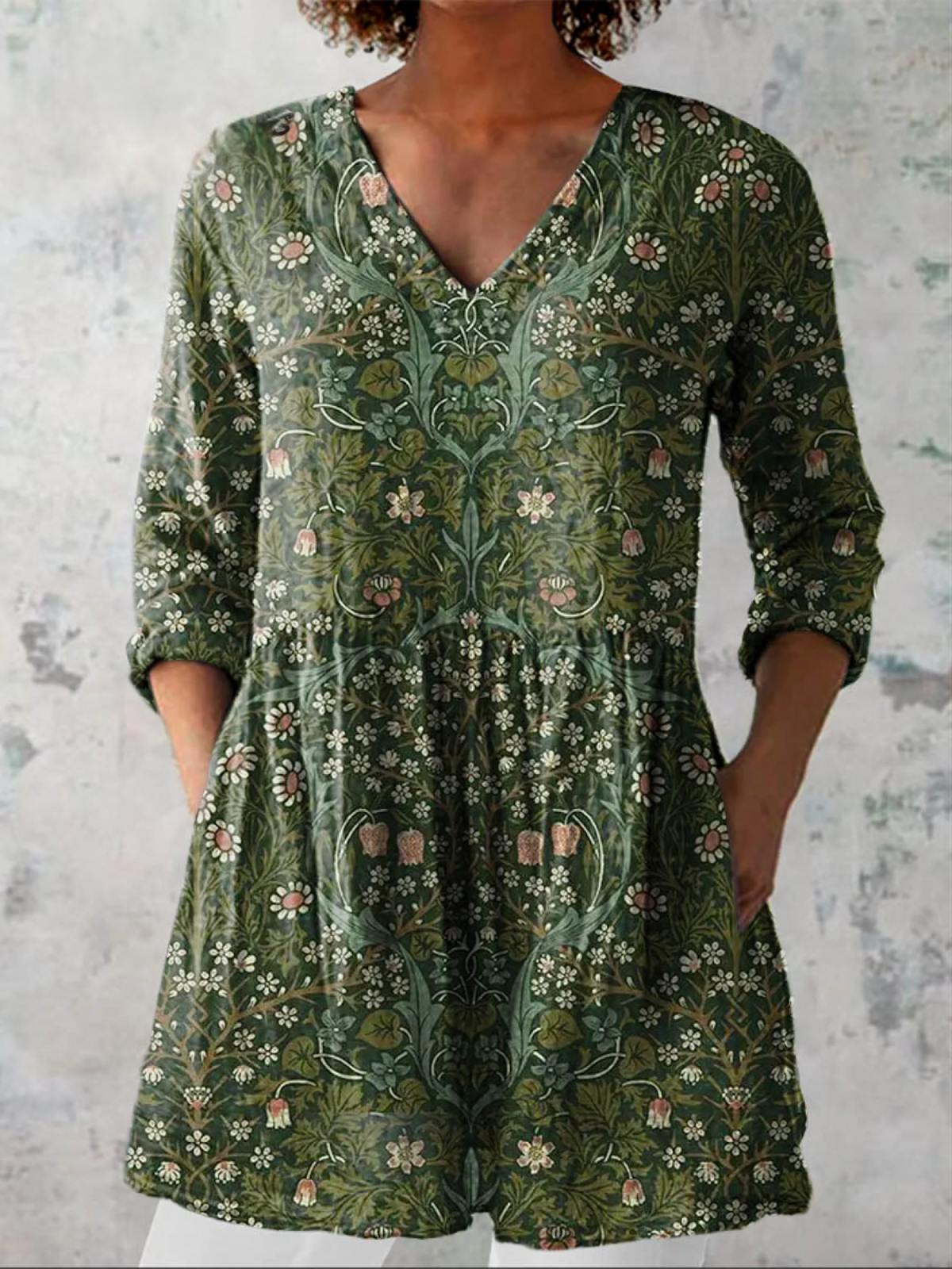 Addison | Blouse longue en V