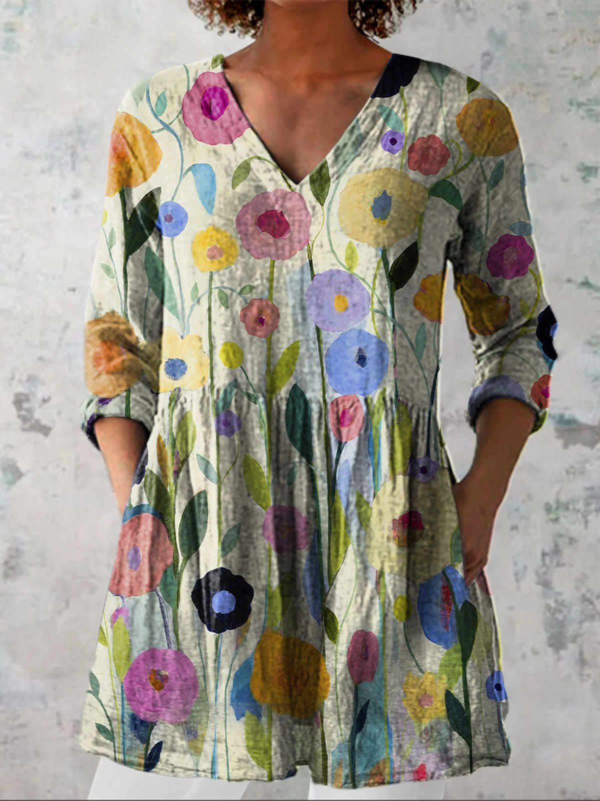 Blaire | Blouse longue en V