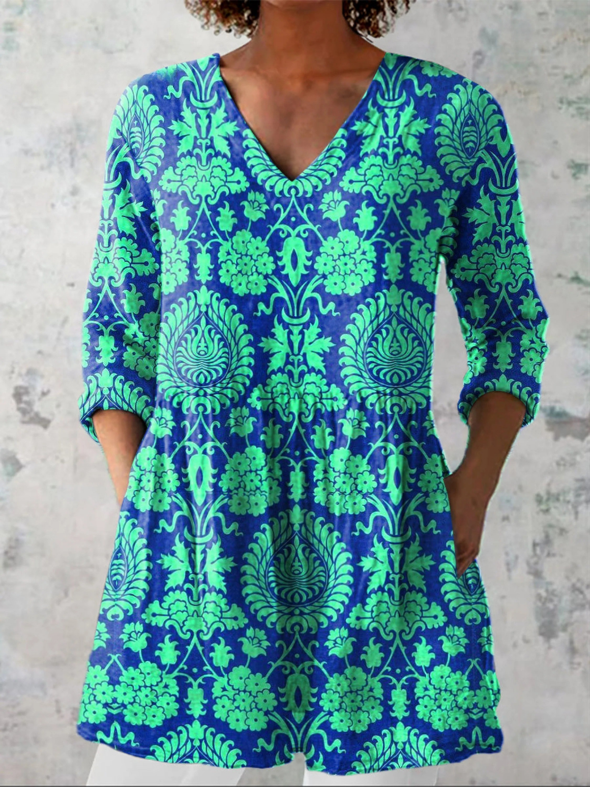 Beatrix | Blouse longue à décolleté en V