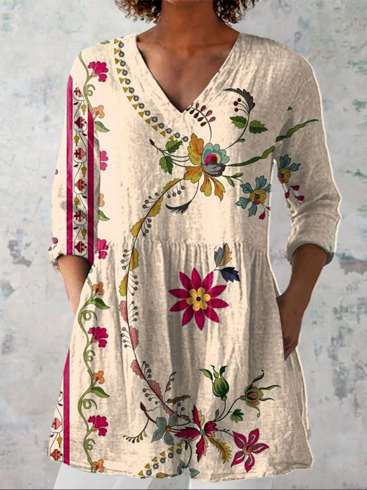 Naya | Blouse longue en V